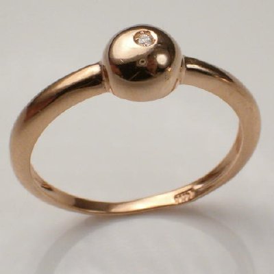 14k Rose Gold Diamond Ring