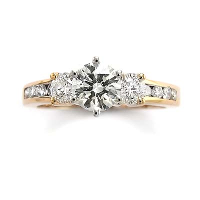 14k Rose Gold Diamond Engagement Ring