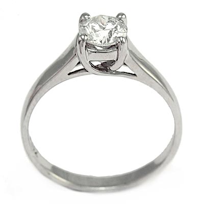 18K White Gold Diamond Ring .70cwt
