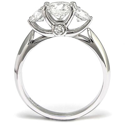 14k White Gold Diamond Engagement  Ring