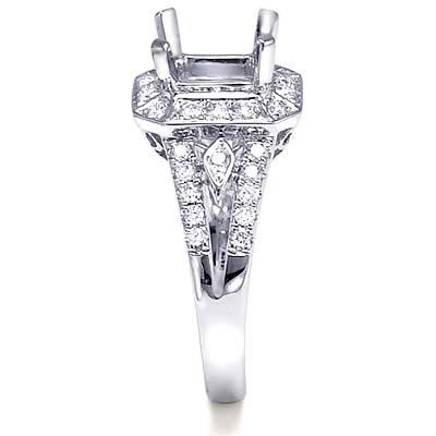18k White Gold Ring Setting