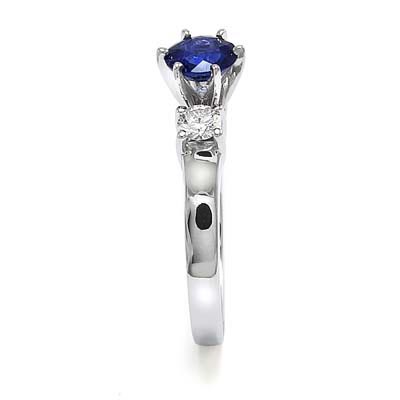 14k Gold Sapphire Diamond Ring