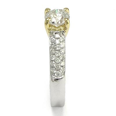 18K White Gold Diamond Engagement Ring