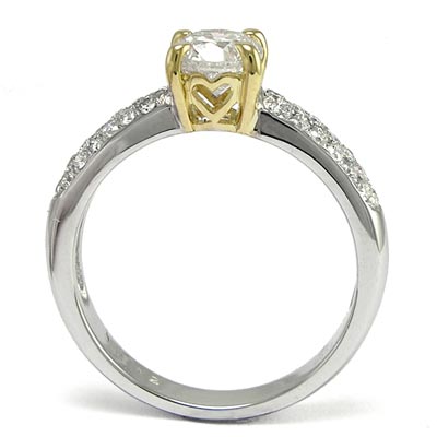 18K White Gold Diamond Engagement Ring