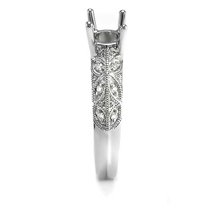 18k White Gold Diamond Setting