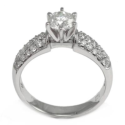 18K White Gold Diamond Ring