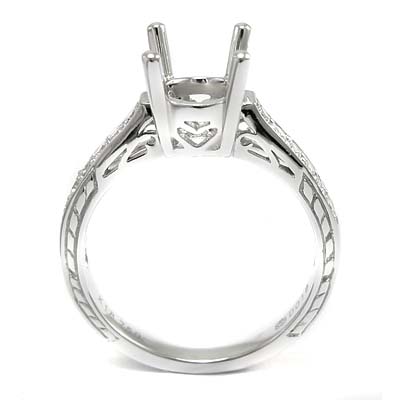 18k White Gold Diamond Setting