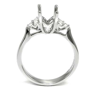 18k White Gold Diamond Setting