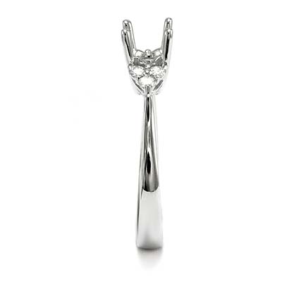 18k White Gold Diamond Setting