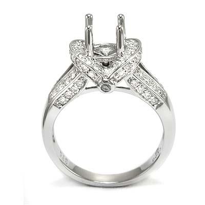 Diamond Semi-Mount Ring Setting 18k GOLD