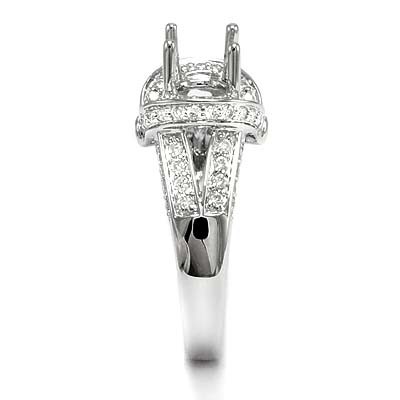 Diamond Semi-Mount Ring Setting 18k GOLD