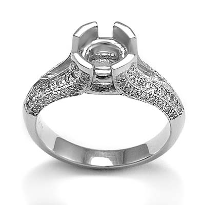 14k Gold Diamond Ring Mounting