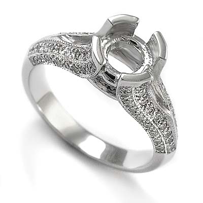 14k Gold Diamond Ring Mounting
