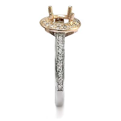 14k Gold Diamond Ring Mounting