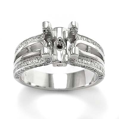 14k Gold Diamond Ring Mounting