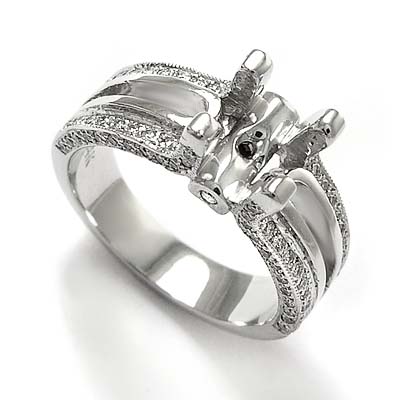 14k Gold Diamond Ring Mounting