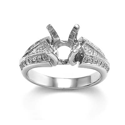 14k Gold Diamond Engagement Ring