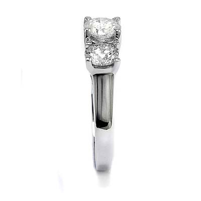 Three Stone Diamond Engagement 14k gold