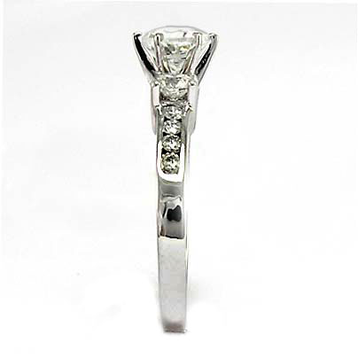 Lab Grown Diamond & Diamond Engagement Ring in 14k