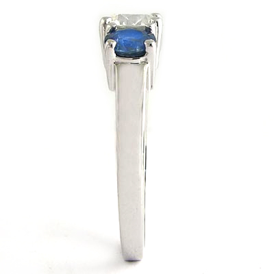 14k Gold Sapphire Diamond Ring