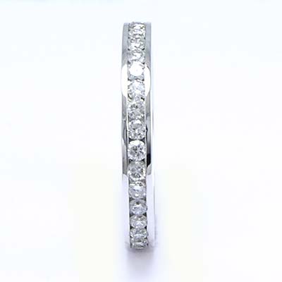 14K White Gold Diamond Eternity Band