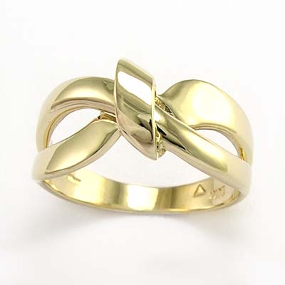 14k Gold Ribbon Design Ring