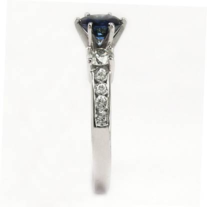 950 Platinum Sapphire Diamond Ring