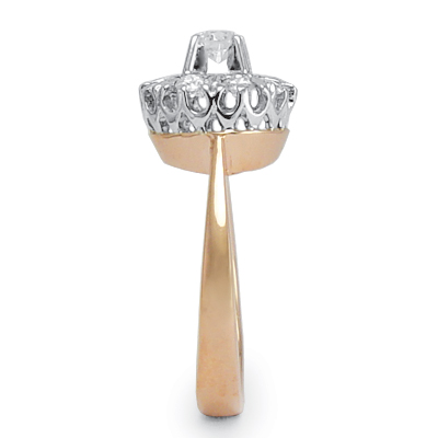 Russian Style Diamond Ring 14k gold