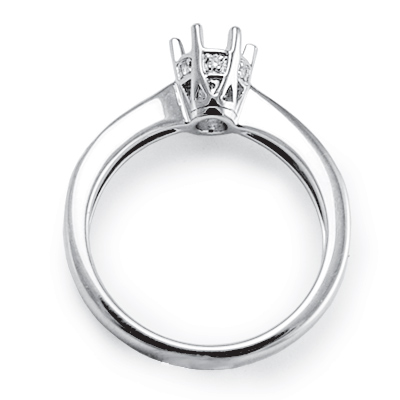 18k White Gold Diamond Setting ring