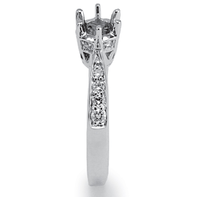 18k White Gold Diamond Setting ring