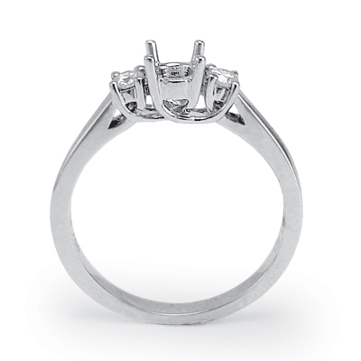 18k White Gold Diamond Setting