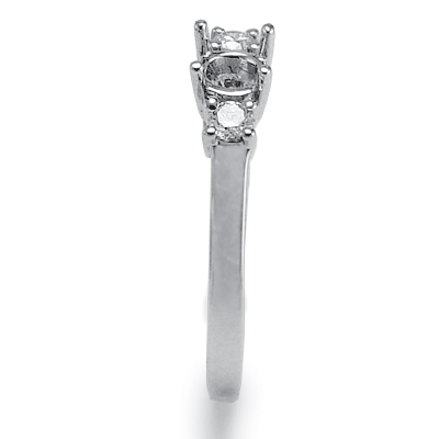 18k White Gold Diamond Setting