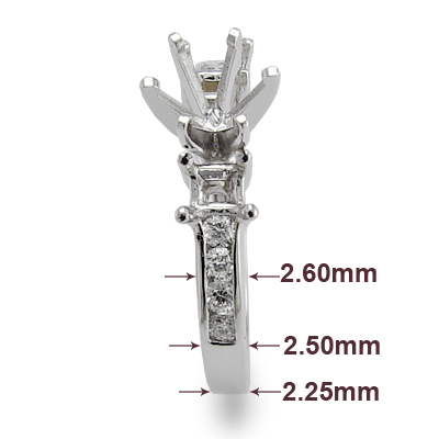 Diamond Engagement Ring Setting Platinum