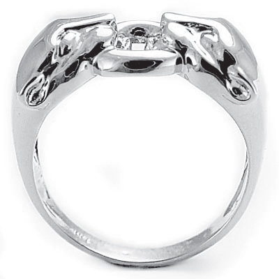 Man's Cat Head Ring 14k solid Gold