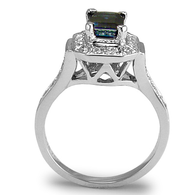 Ceylon Sapphire and Diamond  Ring in 18k