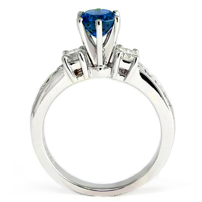 Ceylon Sapphire and Diamond Ring 14k