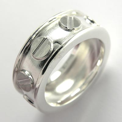 14k White Gold Design Eternity Band