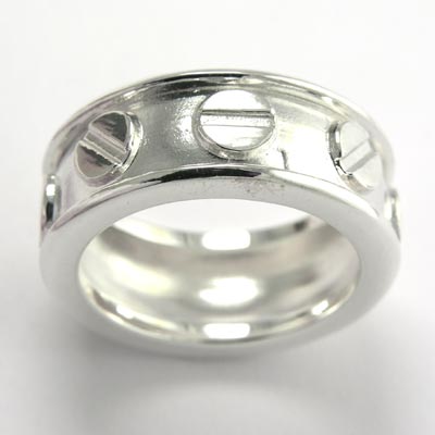14k White Gold Design Eternity Band