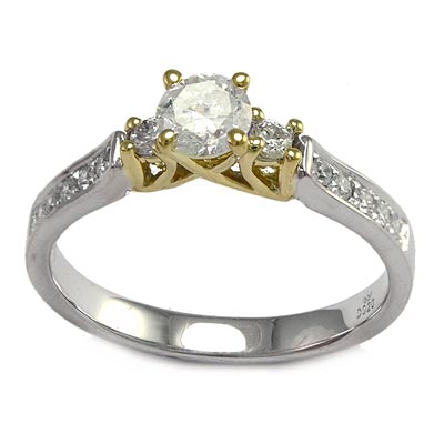 18K White Gold Diamond Ring