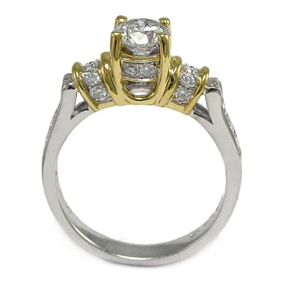 18K Two-Tone Gold Diamond Ring