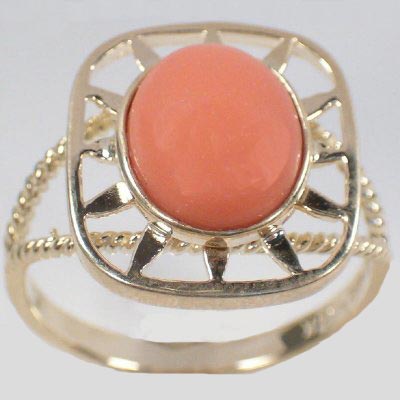 14k Gold Starburst Coral Set