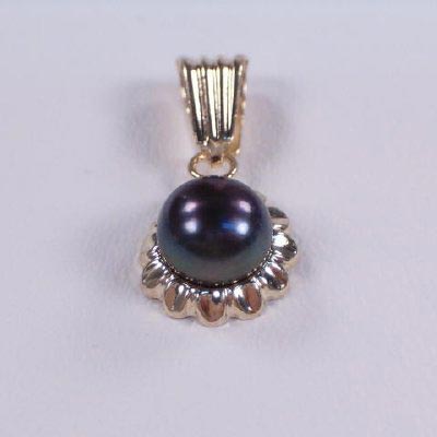 14k Gold Pearl Sunflower Set