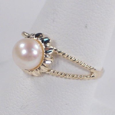 14k Gold Sunflower Pearl Set earrings ring pendant