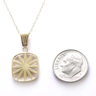14k Yellow Gold Pendant Neckless