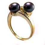 14k Yellow Gold Pearl Ring