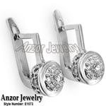 old Russian style Diamond Malinka Earrings  585