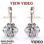 Russian Style Diamond Earrings 585
