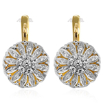 Russian Style Diamond Earrings Jewelry 585