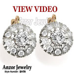 Russian Style Diamond Earrings 585
