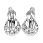14k Gold Diamond Earrings Russian Jewelry